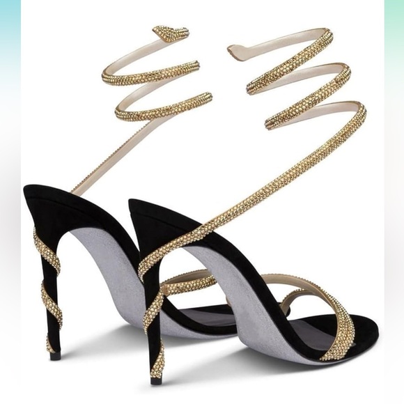 Snake gemstone wrap sandals new size 8.5 - Picture 3 of 10